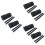 6Pcs Black Motorcycle Saddlebags with Straps for Storage Use 6