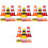 60 Pcs Mini Traffic Cones Signs For Miniature Scenes Educational Use 2