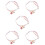 5St Kattenhalsband Roze Van Polyester Met Veiligheid En 10