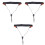 3pcs Saxophone Strap Cloth Clarinet One Shoulder 3