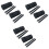 6Pcs Black Motorcycle Saddlebags with Straps for Storage Use 3