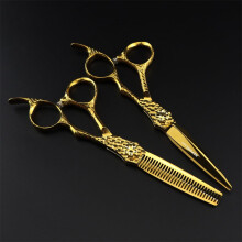 KSNWZ 6.0in Professional Hair Cutting Scissors Set, Sharp Straight and Thinning Shears for Salon and Home Use