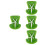 4Pièces Accessoires Sièges Vert Plastique Design Unique 6