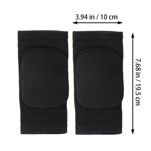Black Knee Pads Pair XS Elastic Covers 1