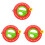 3pcs Handle Reel Wire Rack Outdoor Abs 2