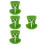 4Pièces Accessoires Sièges Vert Plastique Design Unique 7