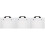 3Pcs Durable Transparent Art Portfolio Folder Portable Document Bag 4
