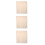 3Pcs Beige Star Pattern Curtains Easy Clean Blackout for Home 4