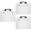 3Pcs Durable Transparent Art Portfolio Folder Portable Document Bag 6