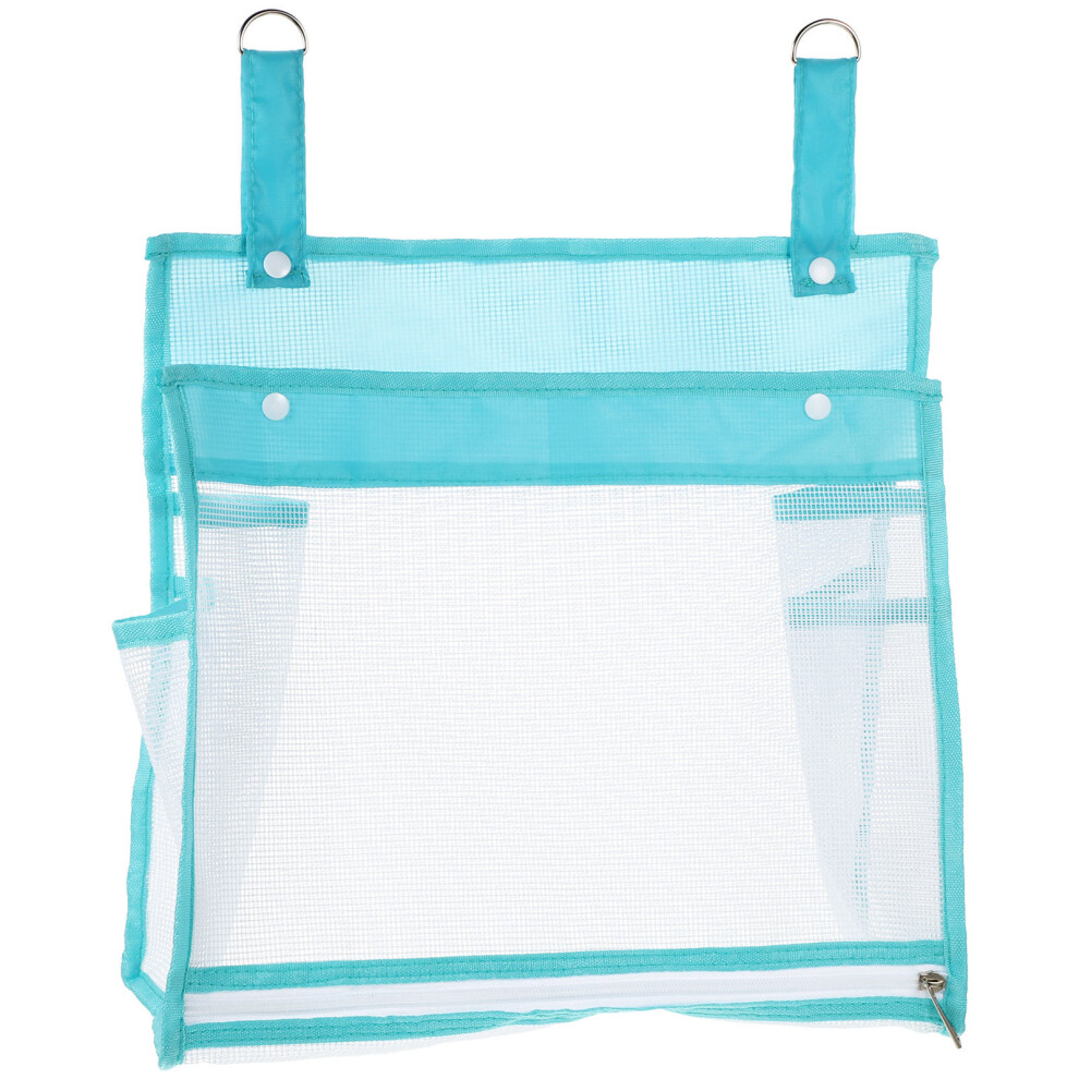 Totority 3Pcs Sky-Blue Multi-Functional Bath Toy Organizer For Baby