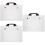 3Pcs Durable Transparent Art Portfolio Folder Portable Document Bag 7