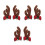 3Pairs Cute Multicolor Antler Decor with Strong Suction Cup 9