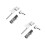2Sets Right Angle Drill Adapter Silver Alloy for Tight Areas 10