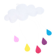 2Pcs Cloud Hanging Decorations Assorted Color Charming Home Decoration
