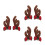 3Pairs Cute Multicolor Antler Decor with Strong Suction Cup 6