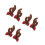 3Pairs Cute Multicolor Antler Decor with Strong Suction Cup 4