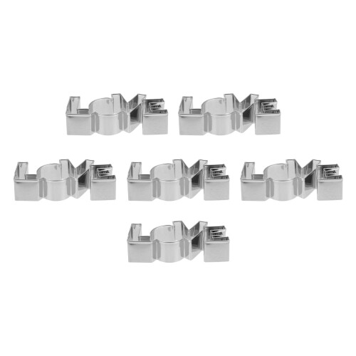 12Pcs Stainless Steel Cookie Molds Silver Biscuit Baking Tools 1