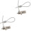 2Pcs Silver Laptop Locking Cable Security Locks with Resettable Code 3