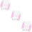 3Sets Violet Brow Mapping Tattoo Pen Plastic Eyebrow Marker Tool 9