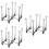 3Pcs Foldable Glass Cup Rack Grey Kitchen Storage Holder 7
