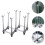 3Pcs Foldable Glass Cup Rack Grey Kitchen Storage Holder 10