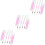 3Sets Violet Brow Mapping Tattoo Pen Plastic Eyebrow Marker Tool 5