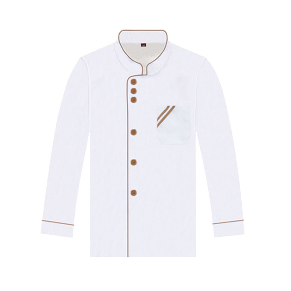 Set Of 3 Restaurant Work Uniform Chef Jackets Long Sleeve Chefs Shirt 3623395256257