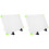 2Sets Compact Wit Drooguitwisbaar Bord Met Plastic Frame En Standaard 3