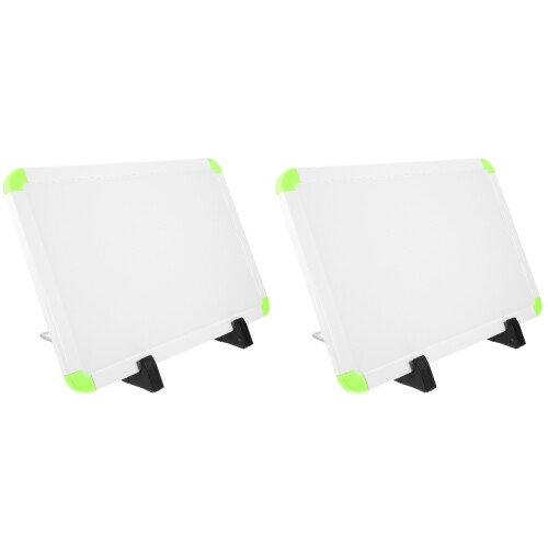2Sets Compact Wit Drooguitwisbaar Bord Met Plastic Frame En Standaard 2