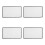 4Pcs Lightweight Foldable Projector Screen White for Camping Classroom 5