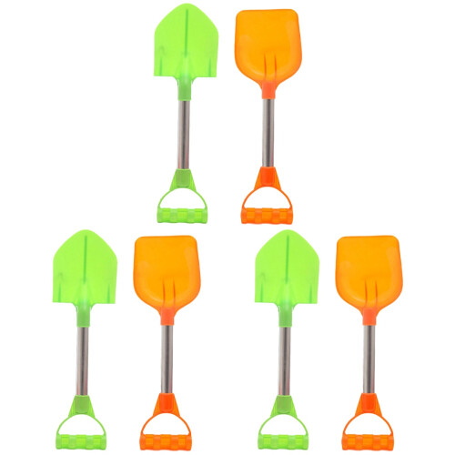 6Pcs Safe Plastic Sand Spades Assorted Beach Toys 1