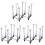 3Pcs Foldable Glass Cup Rack Grey Kitchen Storage Holder 2
