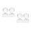 4 Pcs Eyeshadow Pressing Tool Blusher Stamp Powder Stamper 6