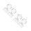 4 Pcs Eyeshadow Pressing Tool Blusher Stamp Powder Stamper 5