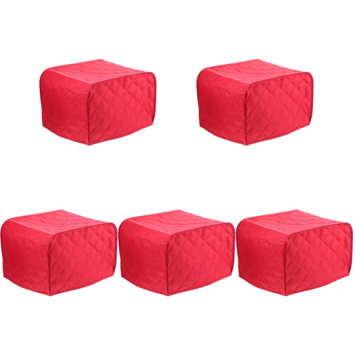 5Pcs Red Anti-Scratch Toaster Covers for Bread Maker Household Use 2