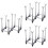 3Pcs Foldable Glass Cup Rack Grey Kitchen Storage Holder 6