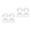 4 Pcs Eyeshadow Pressing Tool Blusher Stamp Powder Stamper 8
