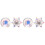 2Pièces Coupe Nail Art Cristal Transparent Multifonction Pour 2