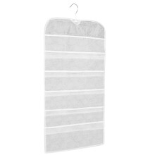 3Pcs Wardrobe Hanging Storage Bag White for Underwear Socks Bras