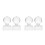 4 Pcs Eyeshadow Pressing Tool Blusher Stamp Powder Stamper 4