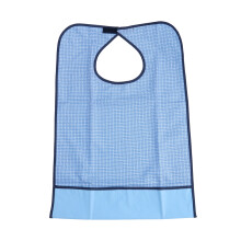 2Pcs Waterproof Clothing Protector Bib for Adults Sky-Blue