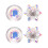2Pièces Coupe Nail Art Cristal Transparent Multifonction Pour 5