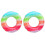 4Pcs Inflatable Rainbow Swim Rings Durable Float Rings for Adults 3