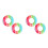 4Pcs Inflatable Rainbow Swim Rings Durable Float Rings for Adults 6