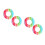 4Pcs Inflatable Rainbow Swim Rings Durable Float Rings for Adults 7