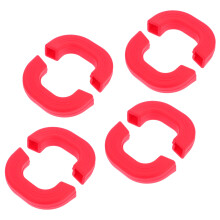 8Pcs Red Silicone Hot Handle Sleeves Oven Gloves Pot Holder Covers