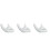 9St Ocarina Display Accessoires Wit Keramisch Hand Houder 4