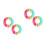 4Pcs Inflatable Rainbow Swim Rings Durable Float Rings for Adults 5