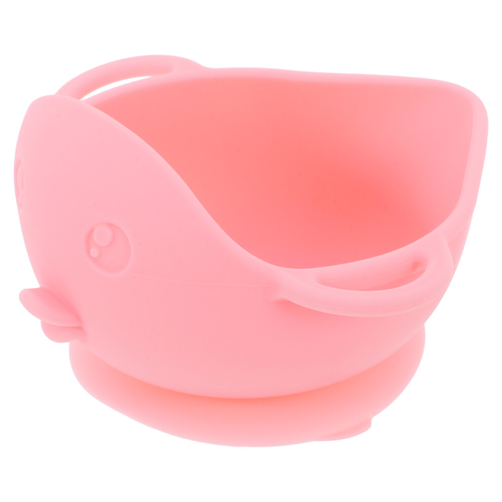 2Pcs Piggy Silicone Divided Suction Plates Baby Dinnerware Pink Happyyami