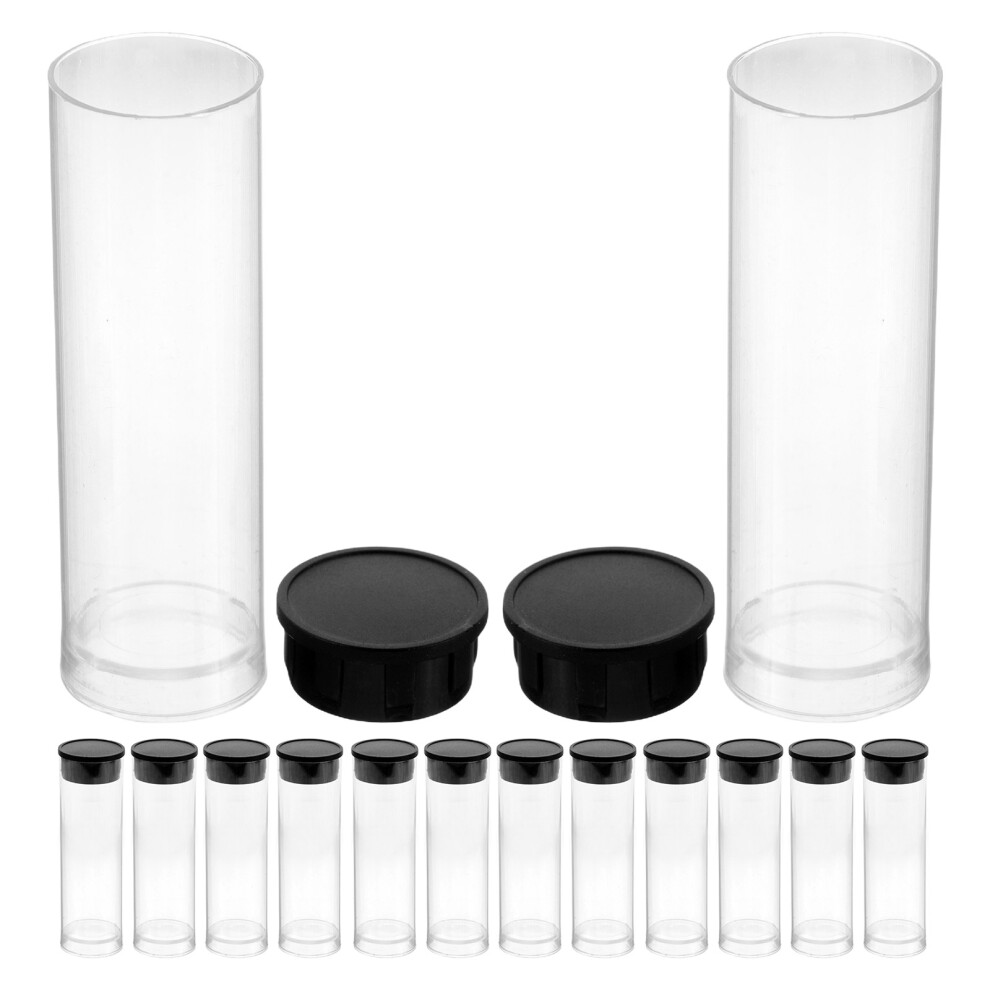 Ohphcall 500Pcs Clear Plastic Toothbrush Head Storage Case Travel Brush Holder